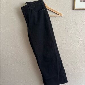 Madewell The Perfect Vintage Wide-Leg Black Jeans